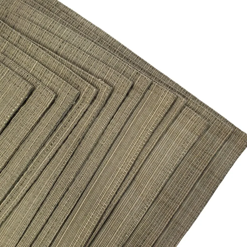 Olive Green Woven Placemats Stain and Water Resistant Reversible 18